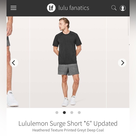 Lululemon Athletica Gray Athletic Shorts - Picture 1 of 6